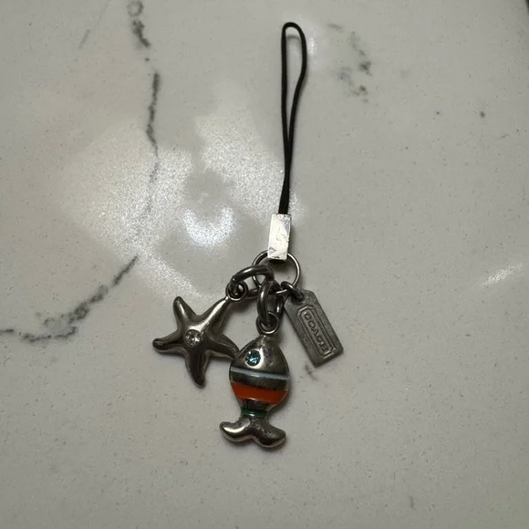 Y2K Vintage Coach Star Fish Phone Charm - Picture 1 of 5